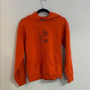 Orange Graphic Hoodie